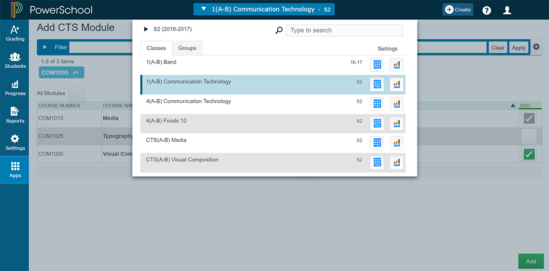 PowerSchool CTS - Career and Technology Studies