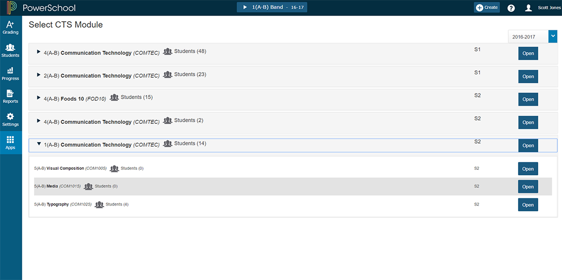 PowerSchool CTS - Career and Technology Studies